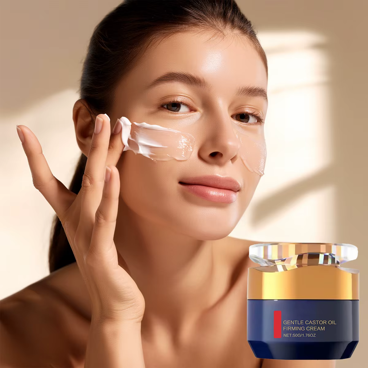 Crème Visage Anti-Rides Raffermissante au Polypeptide BARUBT Réduit les Ridules et Raffermit la Peau