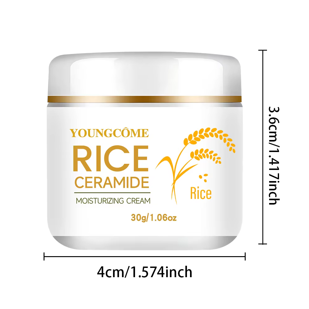 30/60g crème de riz pour le visage Essence de riz blanc crème hydratante éclaircissante crème hydrat