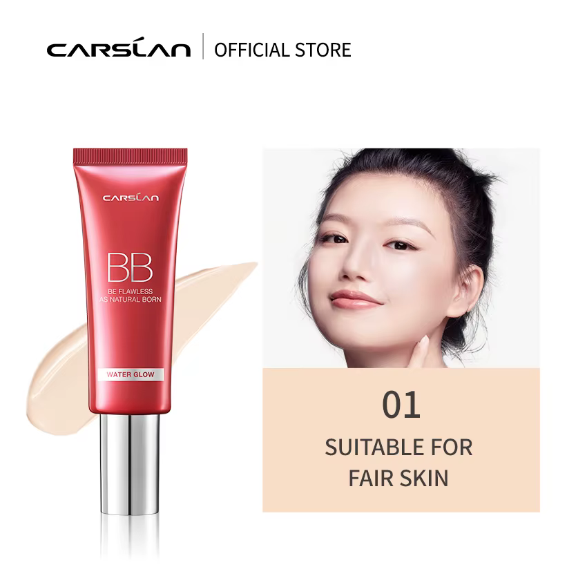 CARSLAN – BB crème correctrice hydratante à base de plantes, liquide de blanchiment, fond de teint, 
