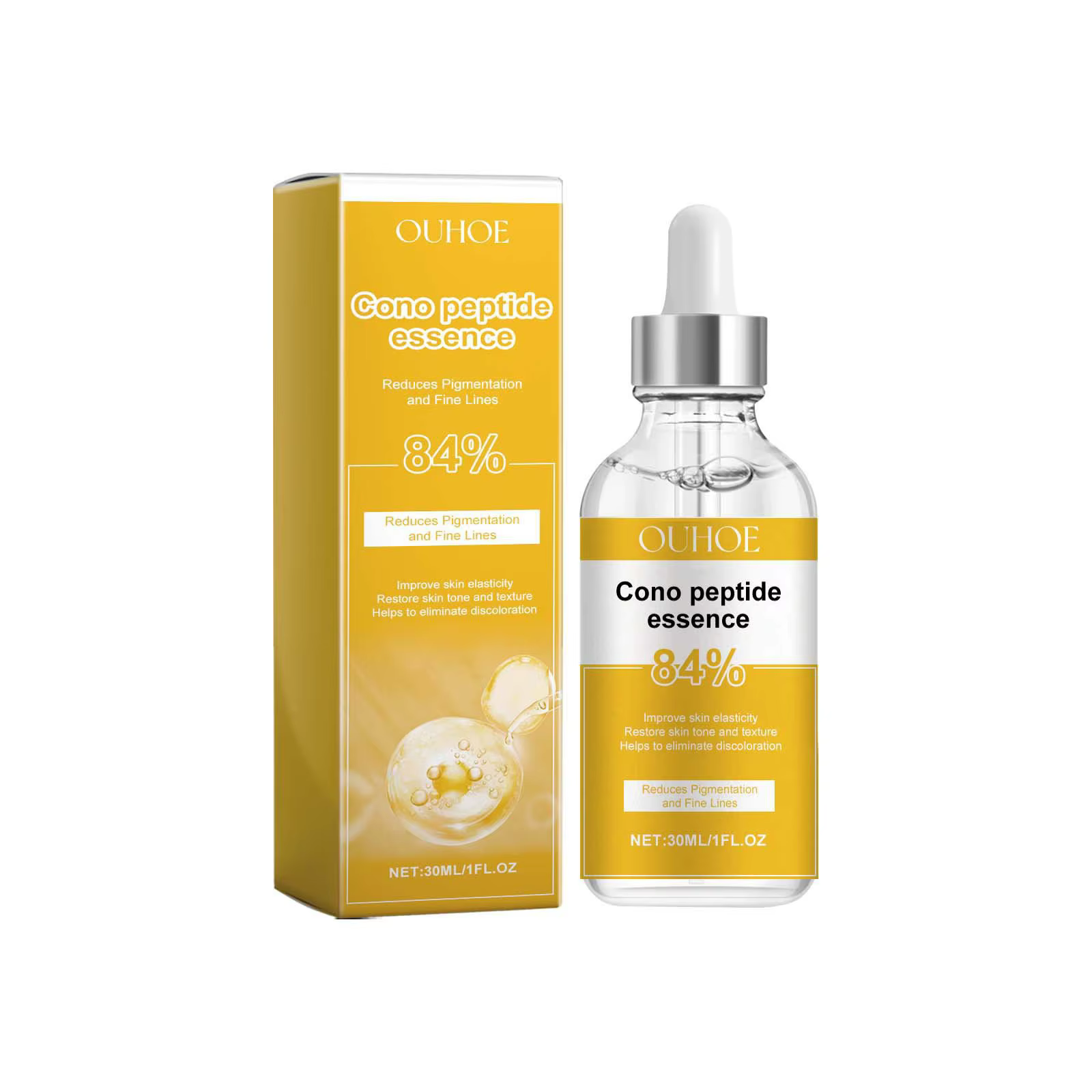 Cono Peptide Essence Éclaircir Les Rides Fines Lignes Lifting Raffermissant Blanchissant Hydratant E