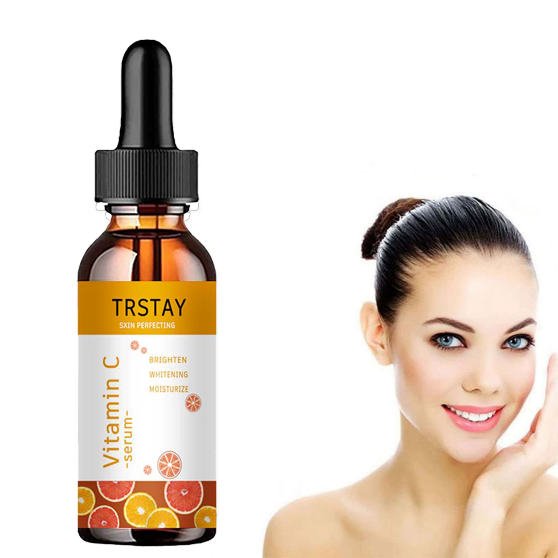 Sérum à la vitamine C pour le visage, blanchissant, acide hyaluronique, dissolvant de taches foncées