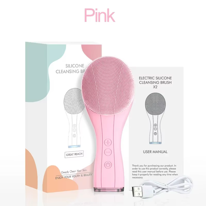 Brosse électrique de nettoyage du visage, épurateur de visage, nettoyage en profondeur, Vibration, é