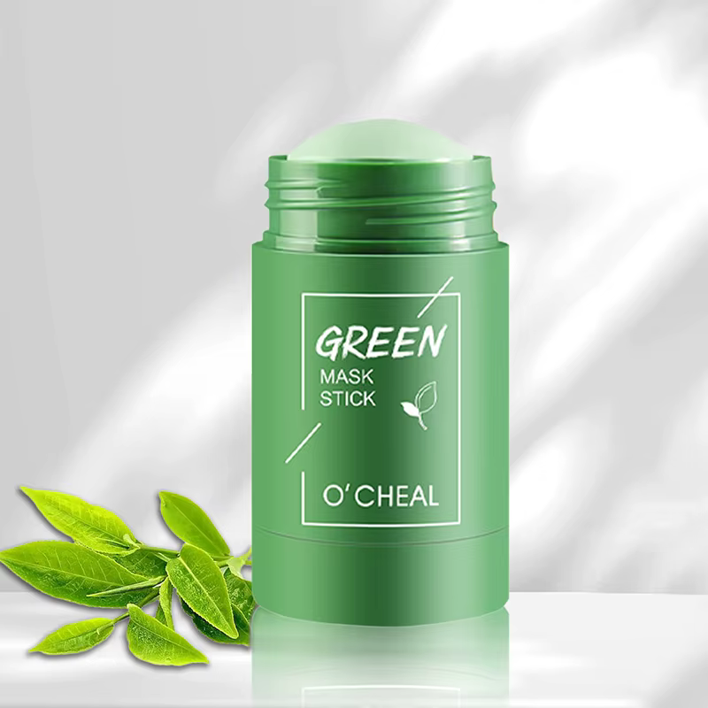 Masque Ocheal Thé vert Charbon de bambou Masque facial solide Bâton de nettoyage Nettoyage en profon