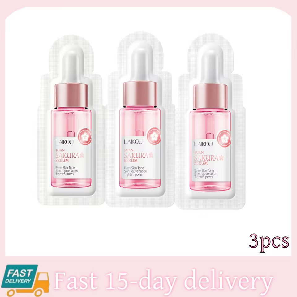 Sérum éclaircissant pour le visage Sakura, anti-âge, atténue les ridules, resserre les pores, amélio