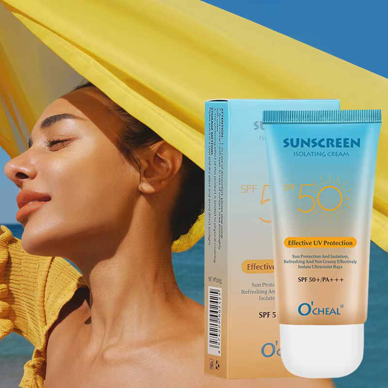 O'CHEAL 60g SPF50 + crème solaire hydratante crème solaire rafraîchissante Non grasse prévient effic