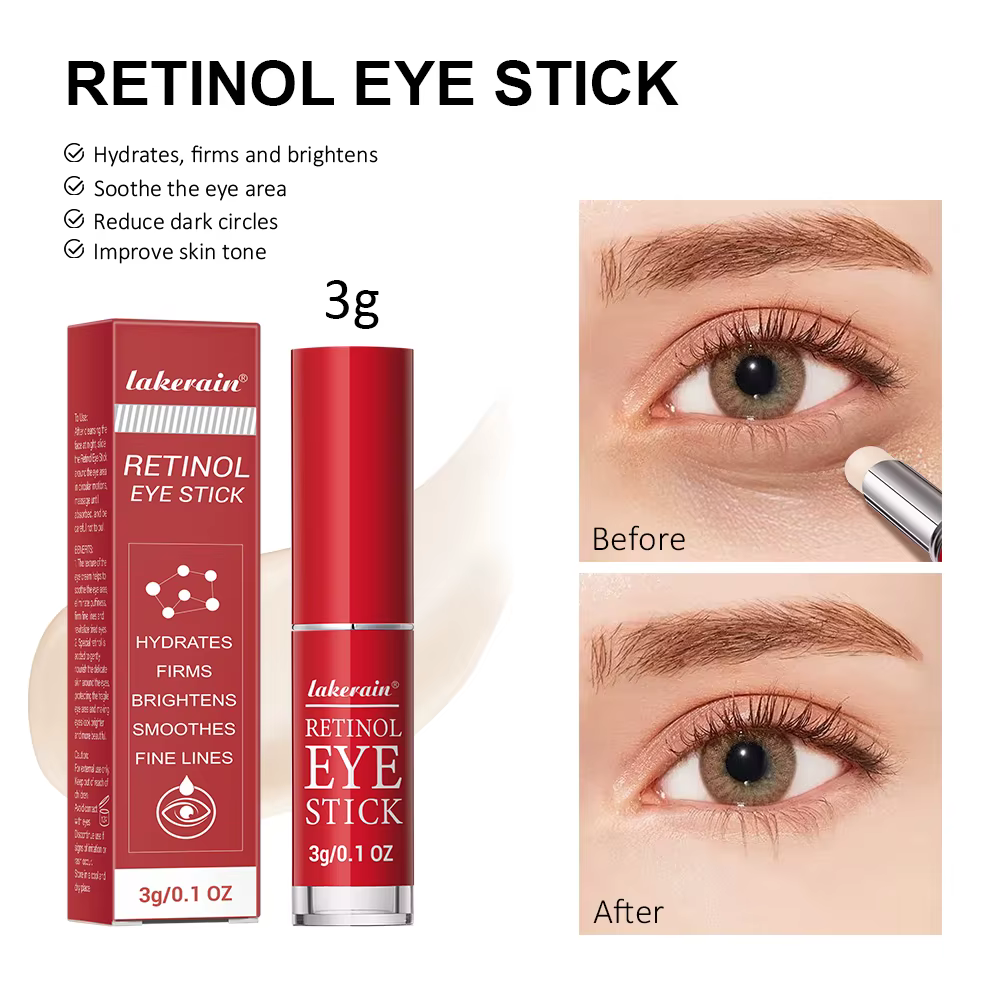 Bâton de crème Anti-rides pour les yeux, rétinol, élimine les poches oculaires, Anti-vieillissement,