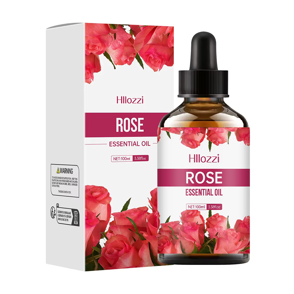 Huile essentielle de Rose, soins pour la peau du visage et du corps, huile essentielle de massage hy