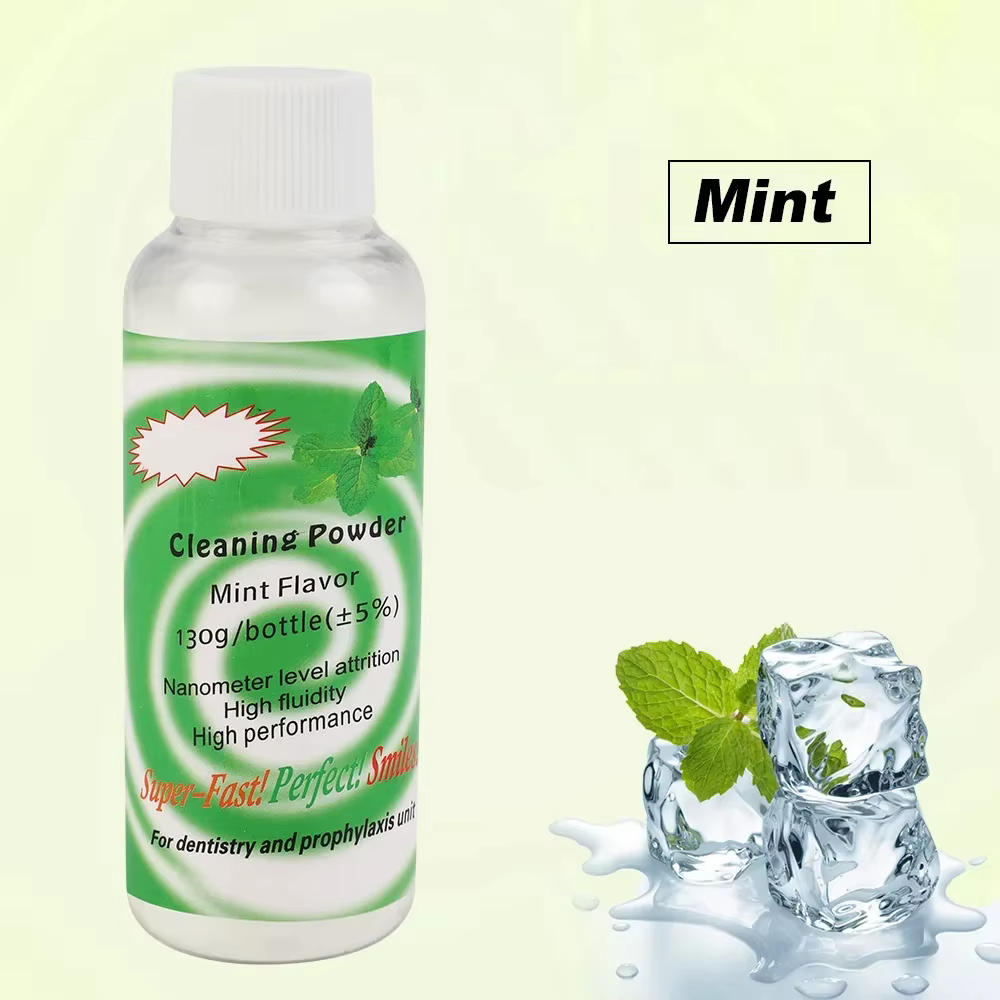 Poudre de polissage dentaire 130g Prophy Air Jet Flow pour le nettoyage des dents, l'élimination de