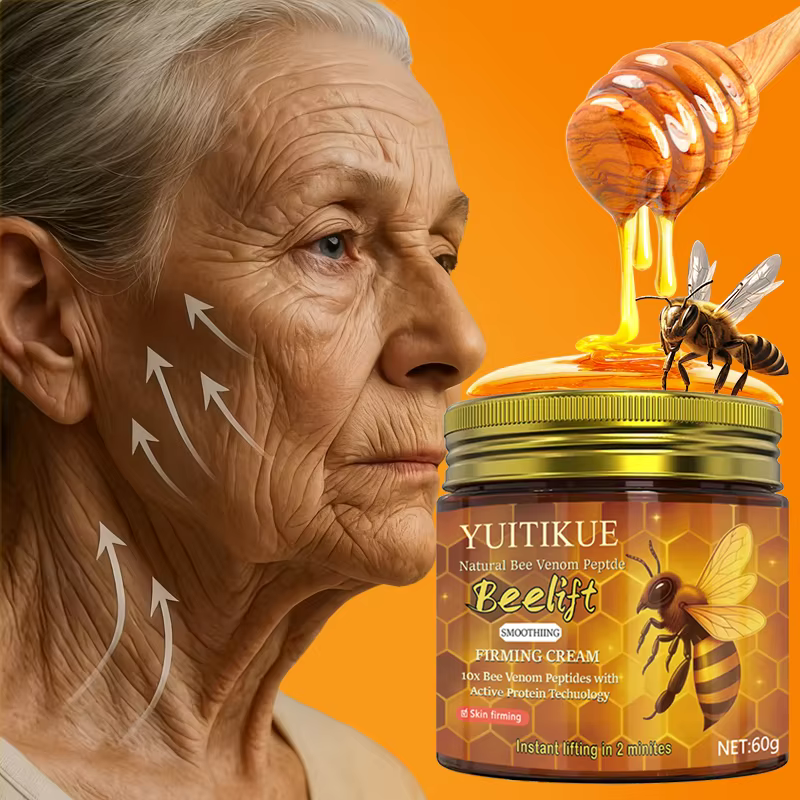 Crème raffermissante au venin d'abeille 60g - 10x peptides, lifts, lisse les rides, adoucit la peau,