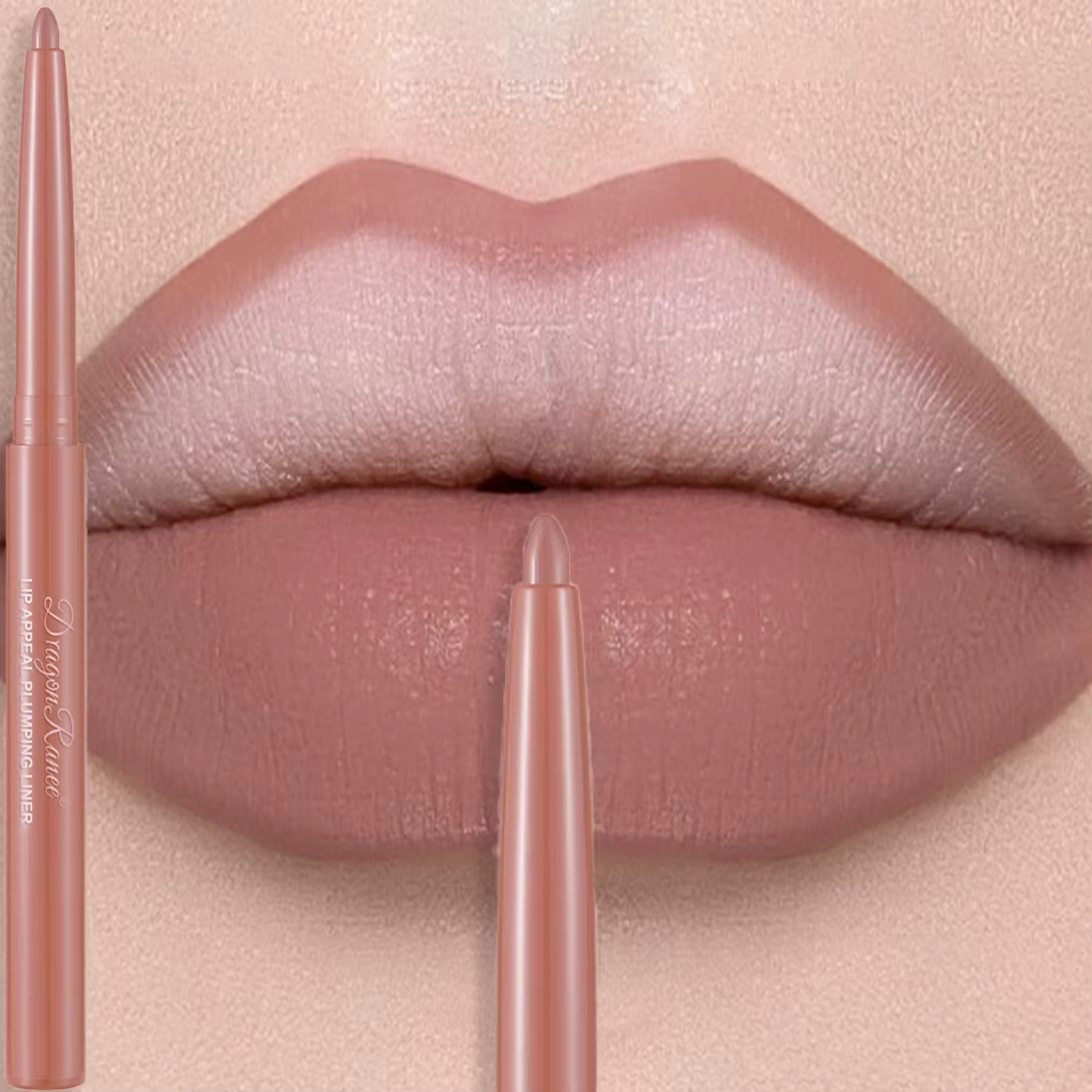 Crayon à lèvres mat mauve longue tenue, waterproof, non-collant, contour des lèvres velours, maquill