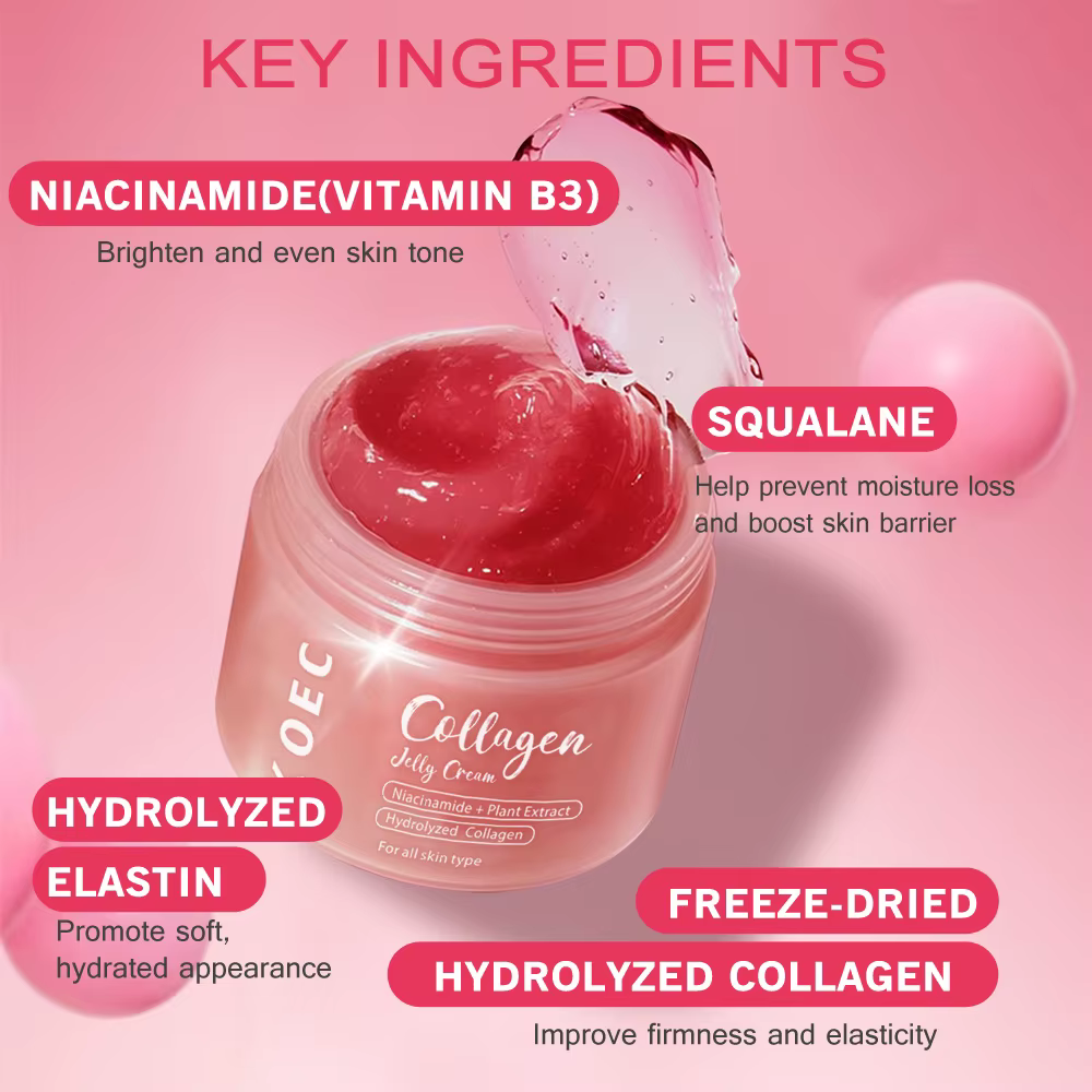 KOEC – crème de gelée de collagène pour soins de la peau, 100ml, Gel hydratant, raffermissant, lissa