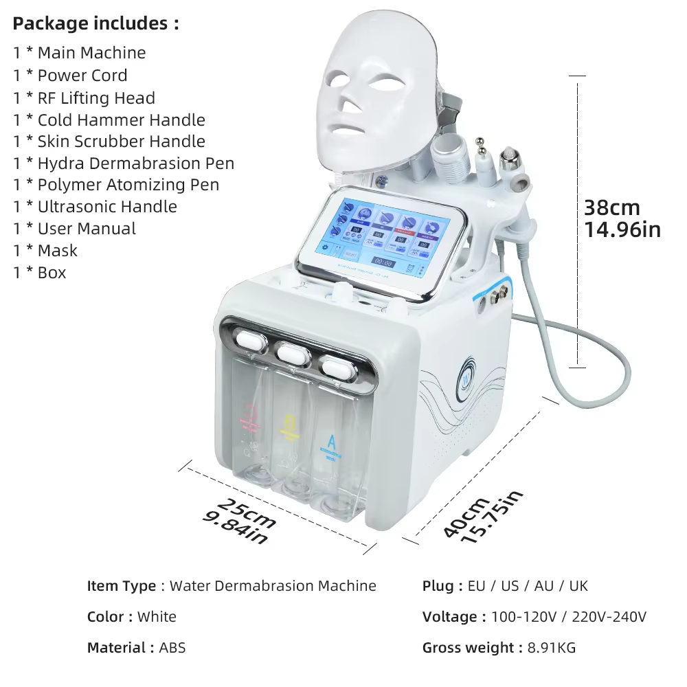 Missheart professionnel beauté Machine faciale Hydra Aqua nettoyage en profondeur dispositif de soin