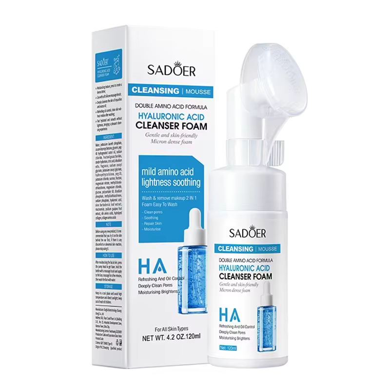 Nettoyant pour le visage, mousse de lavage du visage, Massage du visage, produits hydratants pour la