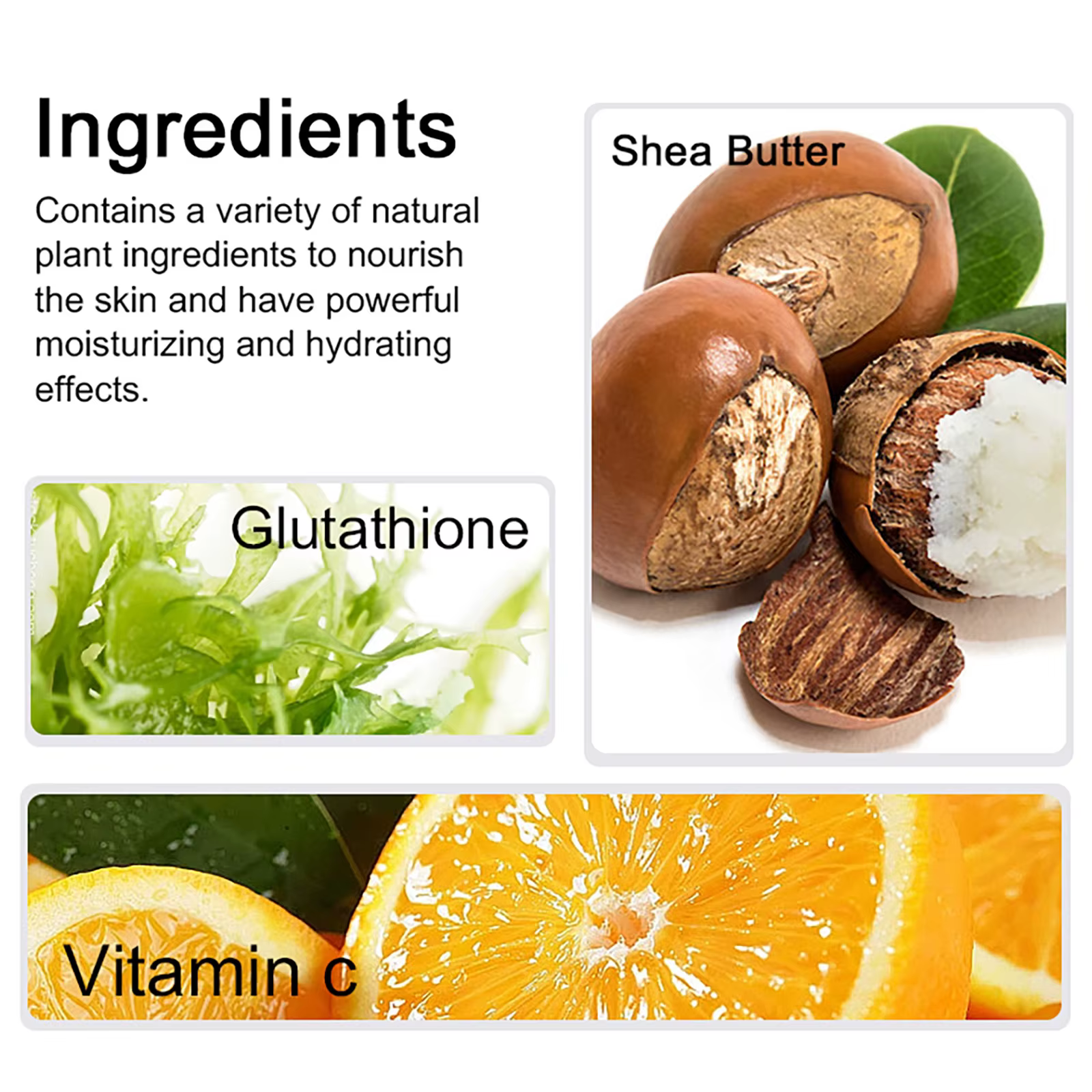 AILKE Crème blanchissante à l'huile de beurre de karité biologique, éclaircissante, hydratante, nour