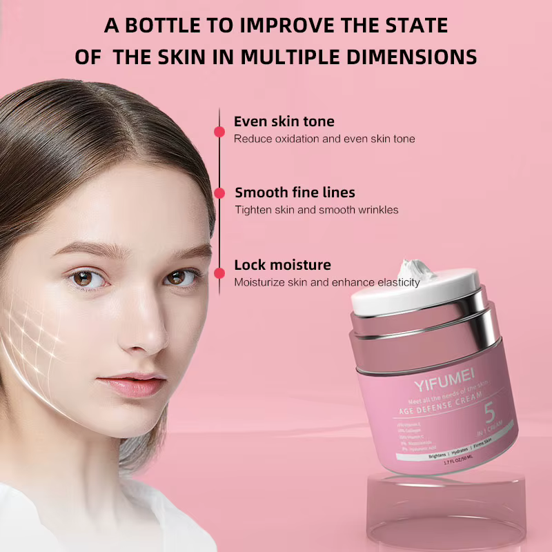Crème pour le visage à la nicotinamide 5 en 1, soins de la peau, Anti-âge, hydratation en profondeur
