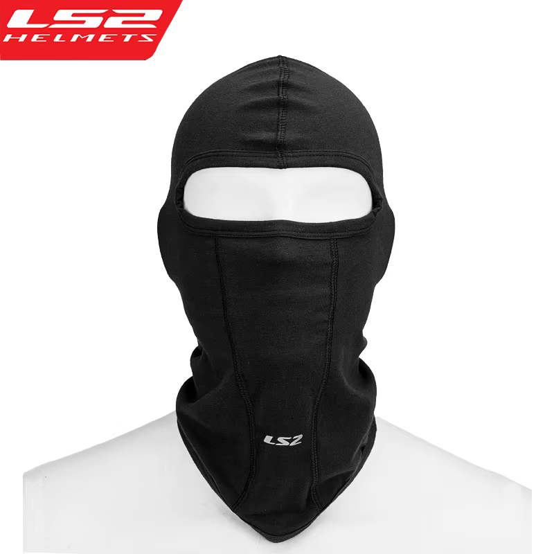 LS2-Masque facial de moto, cagoule respirante, masque de motocross, crème solaire UV, accessoires de