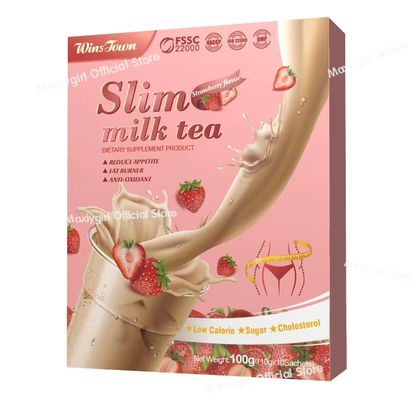 Lait mince Taro saveur fraise garder le corps parfait