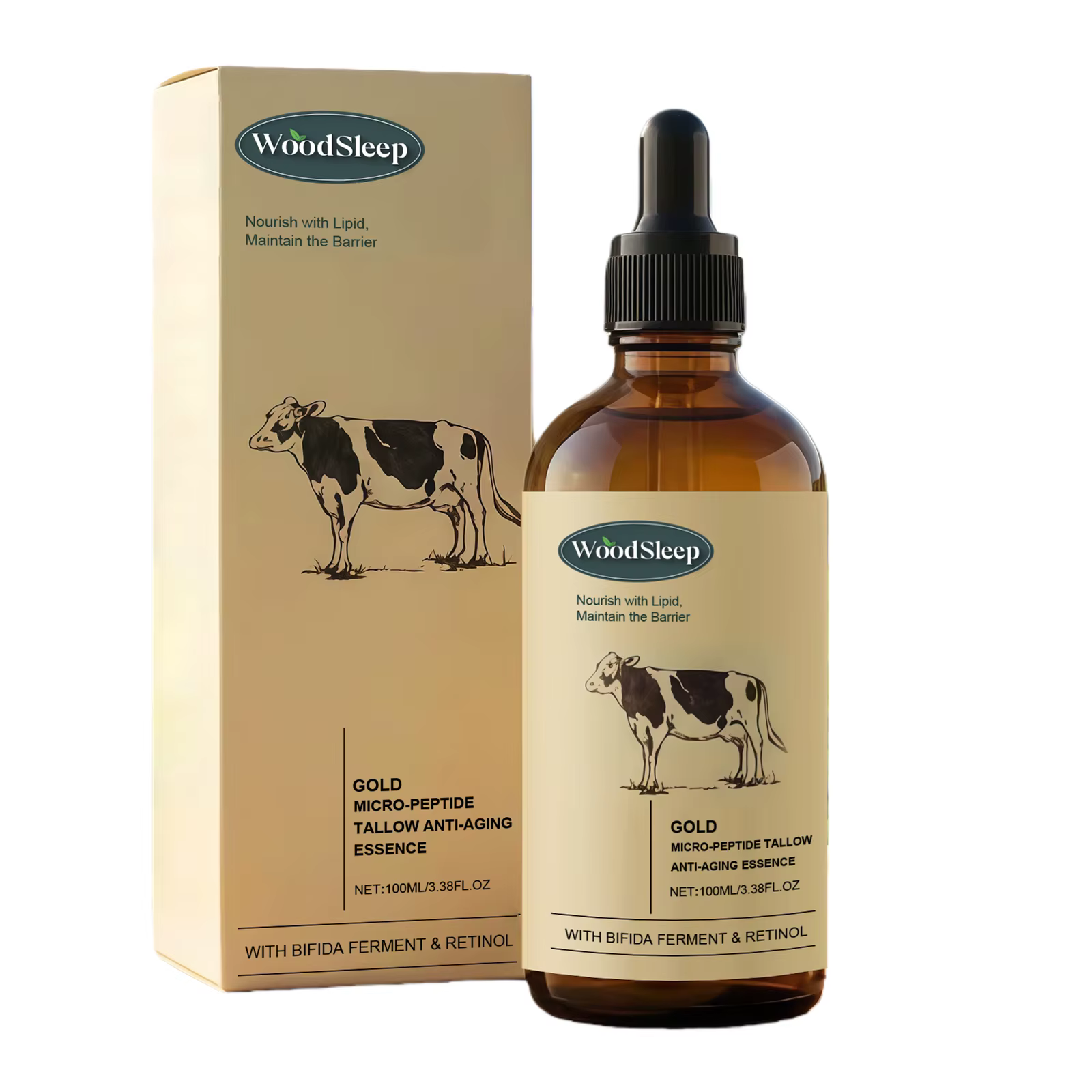 Sérum au suif de bœuf anti-rides, resserre les pores, raffermit la peau lâche, réduit les ridules, h
