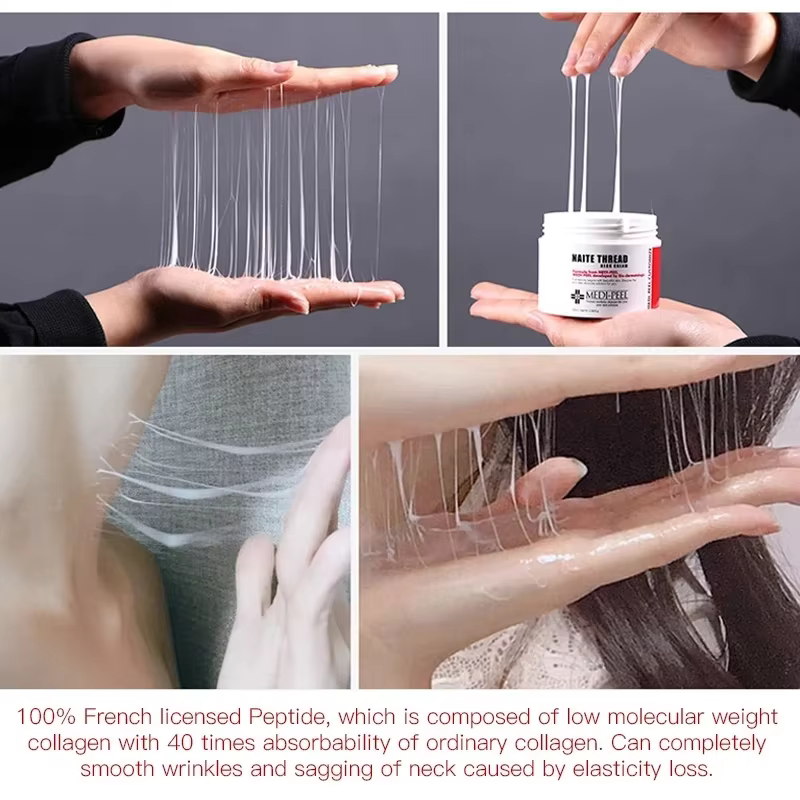 Crème de soin du cou au collagène Original coréen, Solution d'antaosine 5%, Peptide de collagène hyd