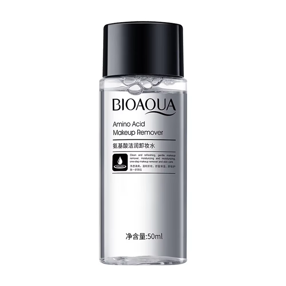 Démaquillant 50ML, liquide nettoyant pour le visage, facile à utiliser, eau, lèvres, yeux, soins de 