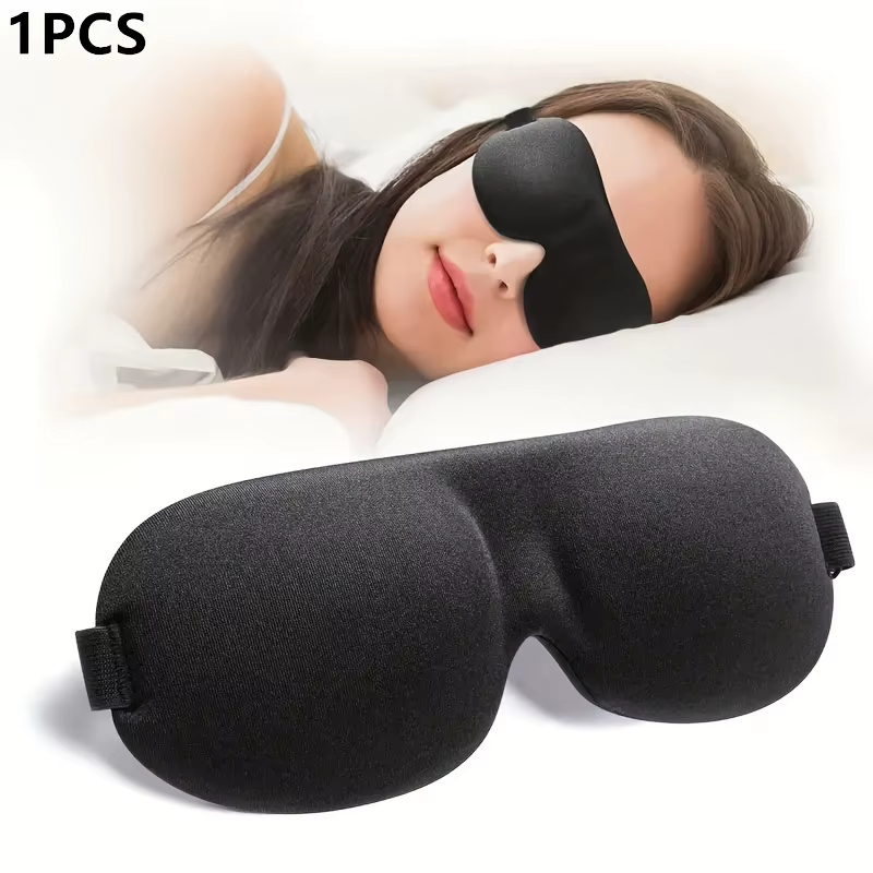 Masque de sommeil ergonomique ultra-doux pour une occultation totale de la lumière – Sangle réglable