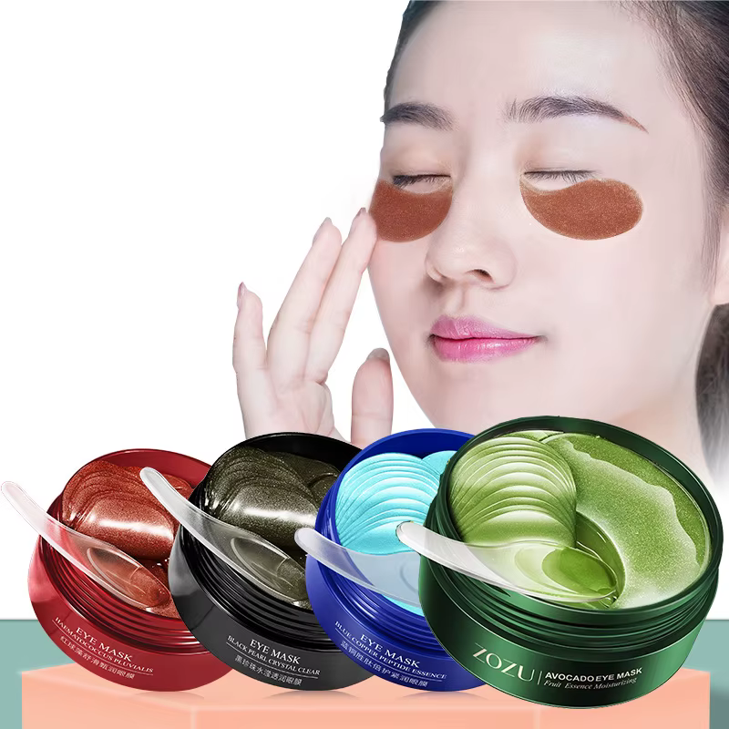 Masque pour les yeux hydratant, 60 pièces, concombre, myrtille, extrait de fruits, patchs pour les y