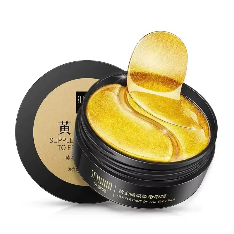 Masque pour les yeux hydratant doré, 60 pièces, soulage la Fatigue oculaire, nourrit la zone des yeu