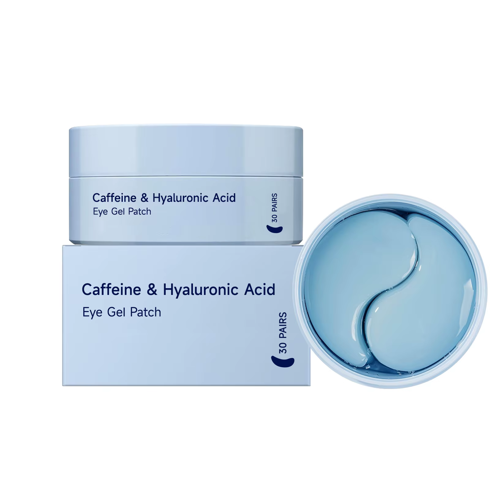 Masque hydratant pour les yeux à la caféine, réduit les poches et les cernes, lisse les ridules, att