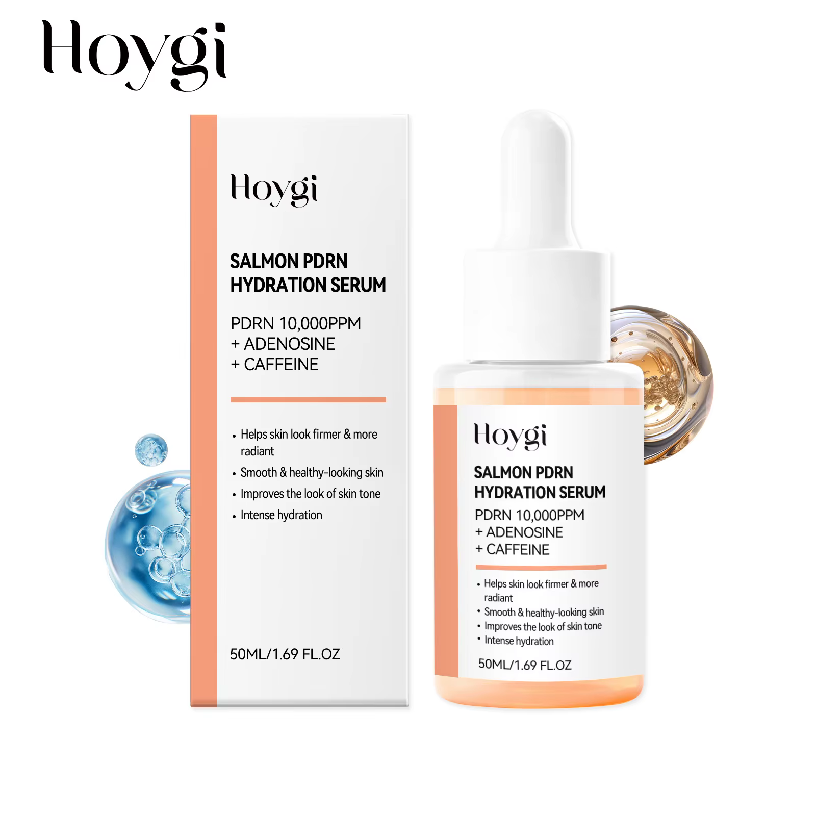 Essence faciale au saumon - Hydrate la peau du visage, la rend claire, lisse et éclatante, et procur
