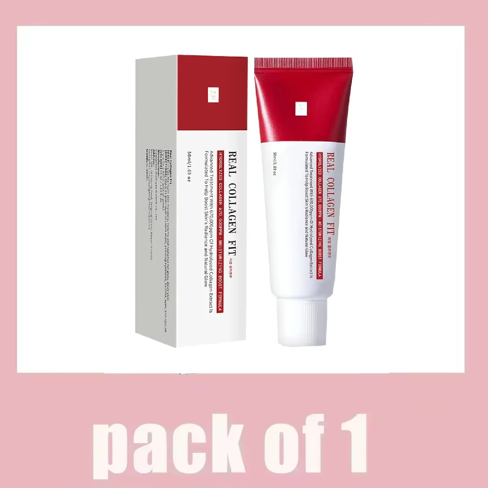 Collagène Réel Fit, Masque Enveloppant au Collagène, Collagène 670 000 ppm, Masque Facial Peel-Off p