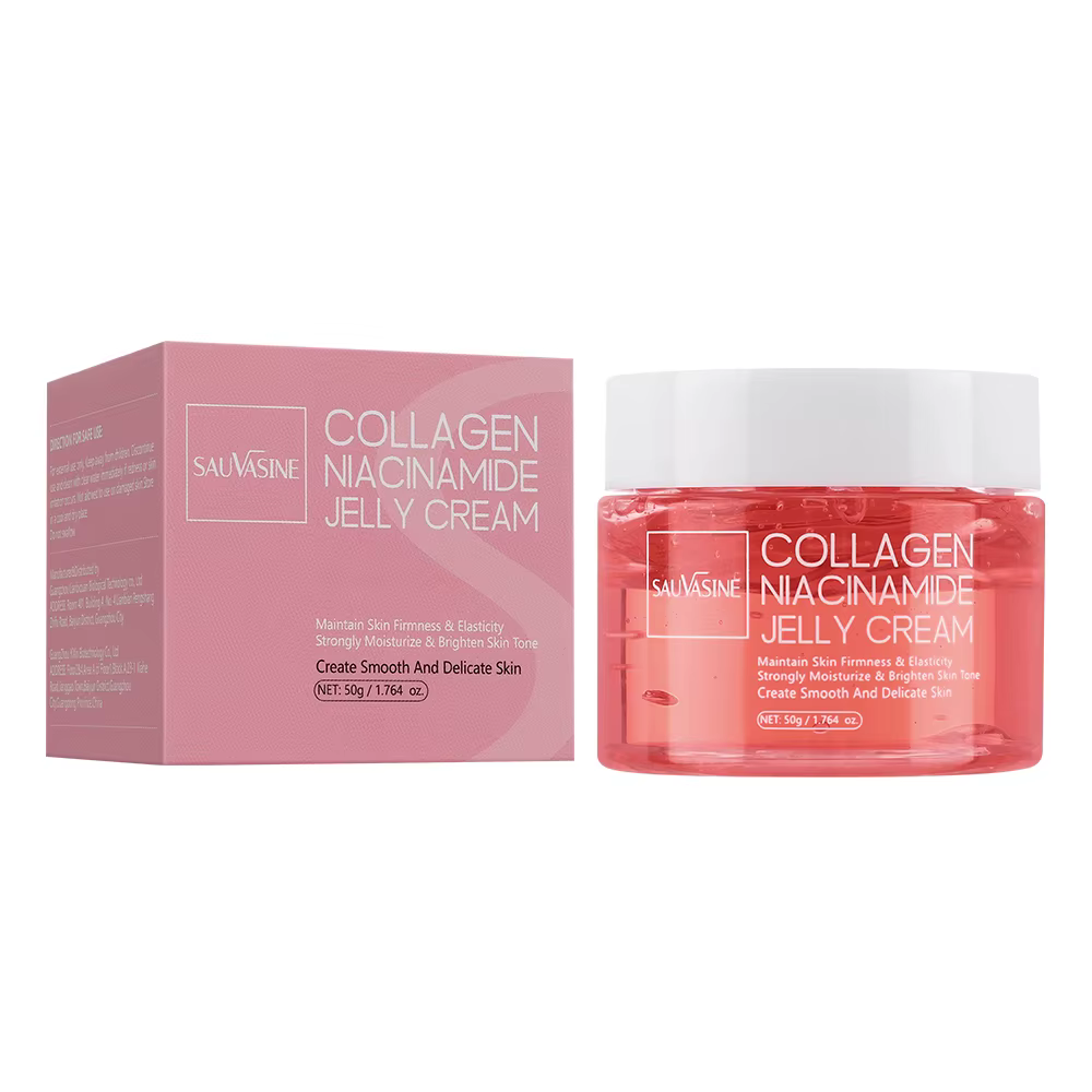 Crème de gelée de collagène Niacinamide collagène hydrolysé 24h lueur et aspect levé hydrate l'élast