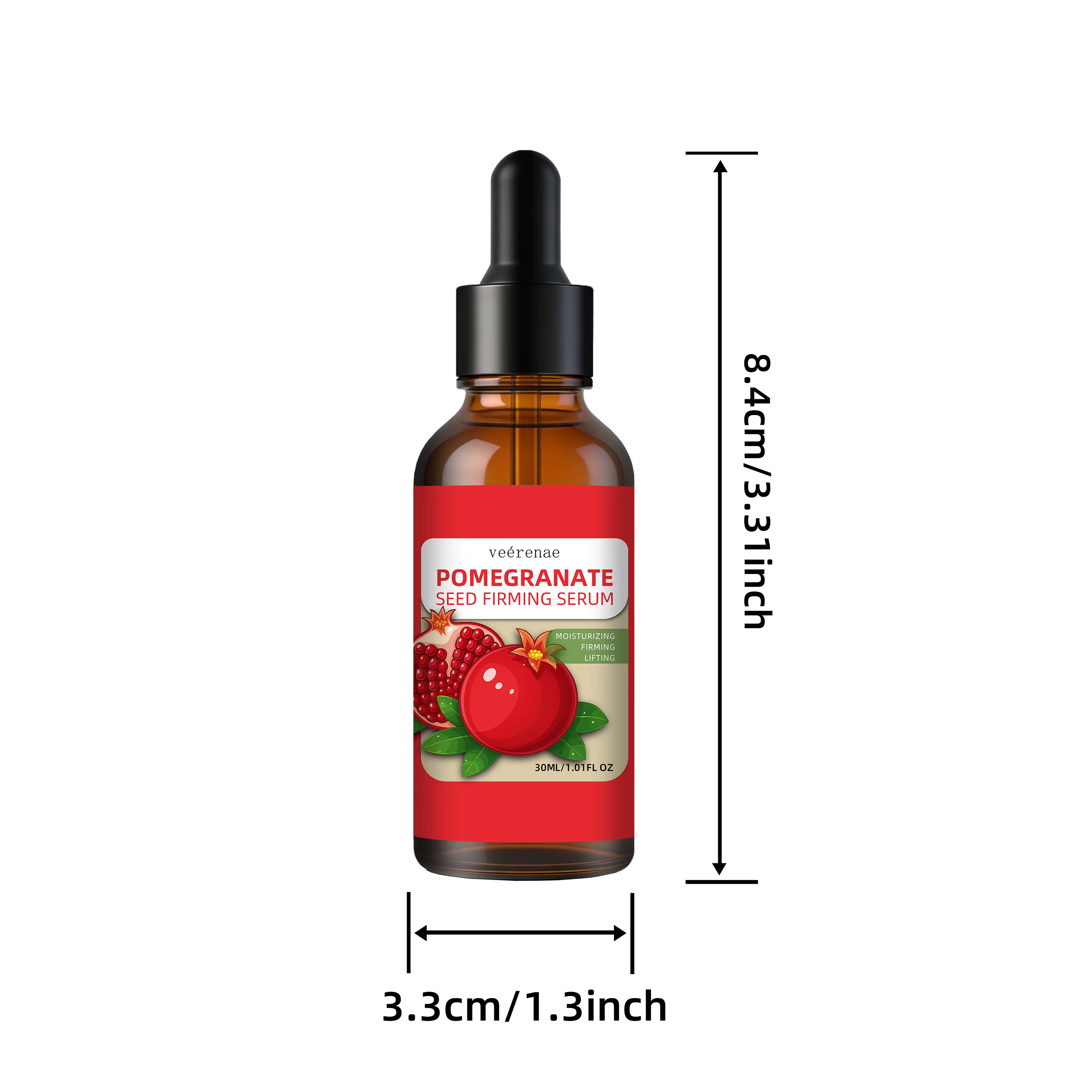 2pcs veérenae SÉRUM AUX GRAINES DE GRENADINE, utilisation jour et nuit, raffermit, hydrate et unifie