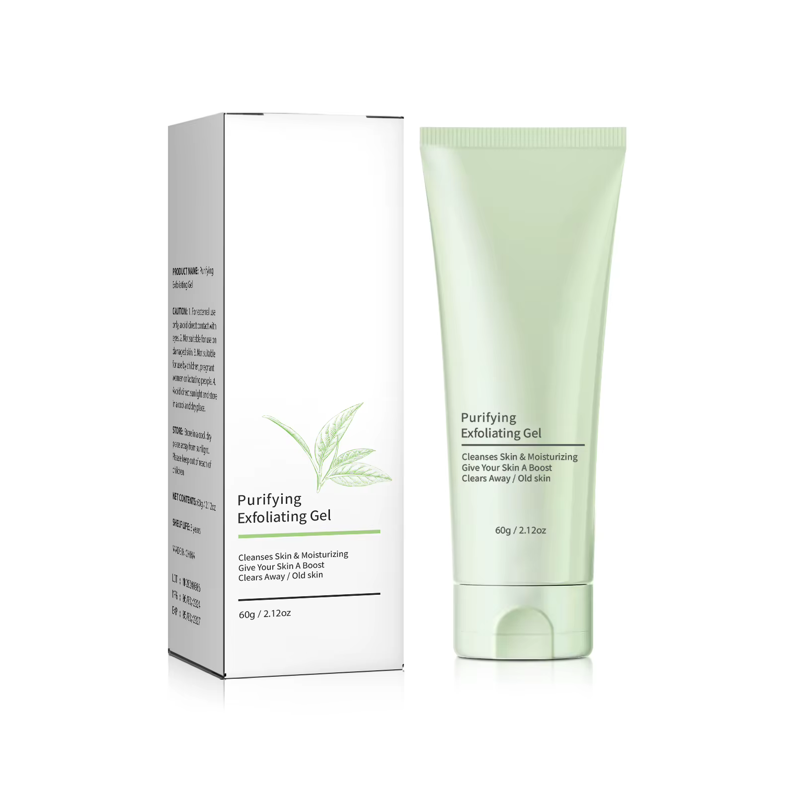 Gel exfoliant pour le visage tout-en-un - Élimine les points noirs, resserre les pores, hydrate et e