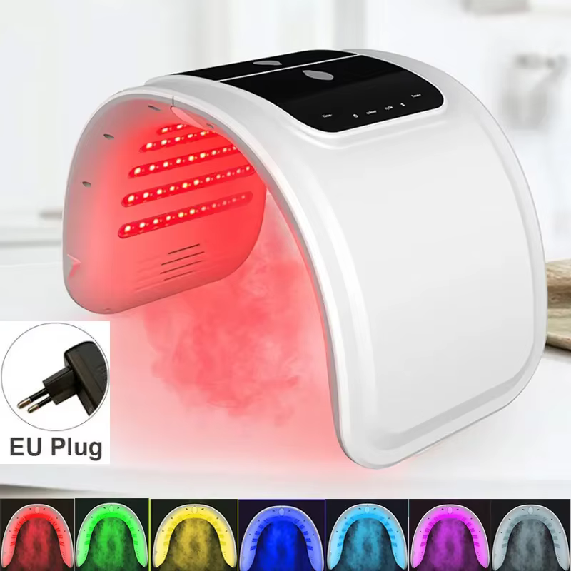 Masque LED PDT 7 couleurs 2025, thérapie professionnelle à la lumière rouge pour le visage, Lifting 