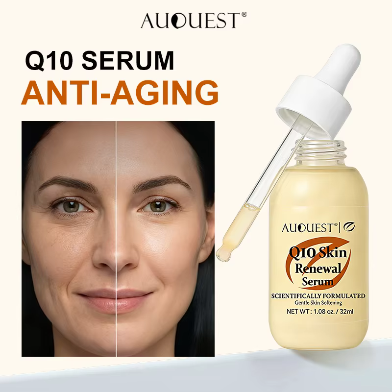 Sérum pour le visage au coenzyme Q10 AUQUEST, blanchissant, anti-rides, anti-âge, atténue les ridule
