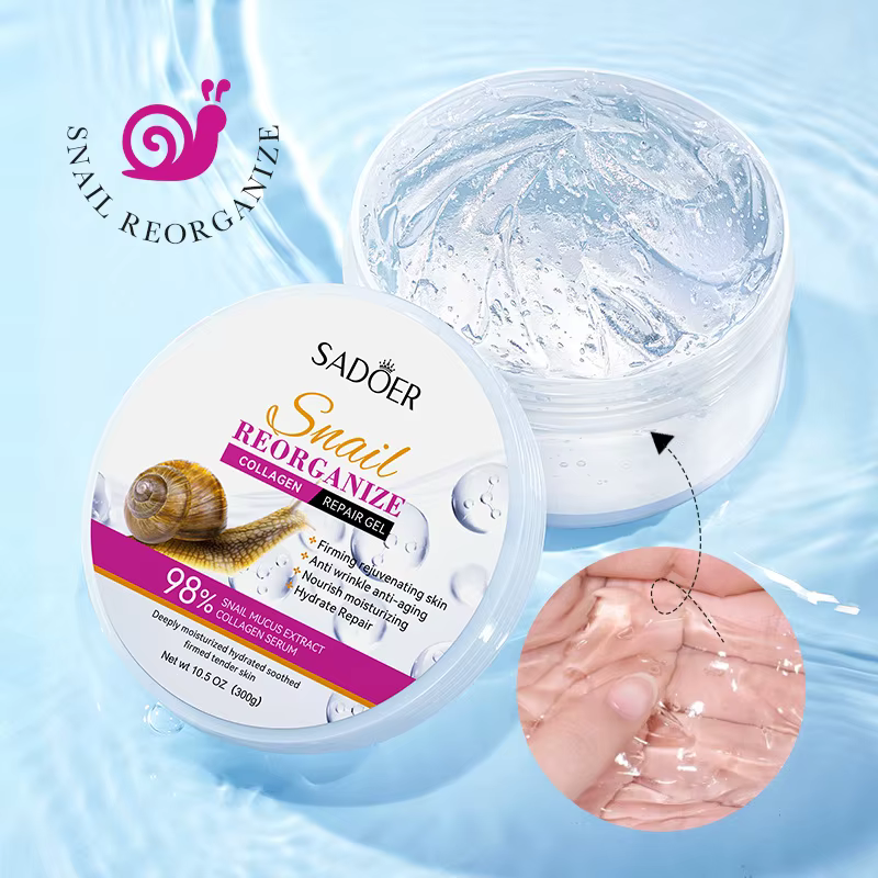 SADOER escargot collagène crème pour le visage Gel raffermissant réparation blanchissant hydratant c