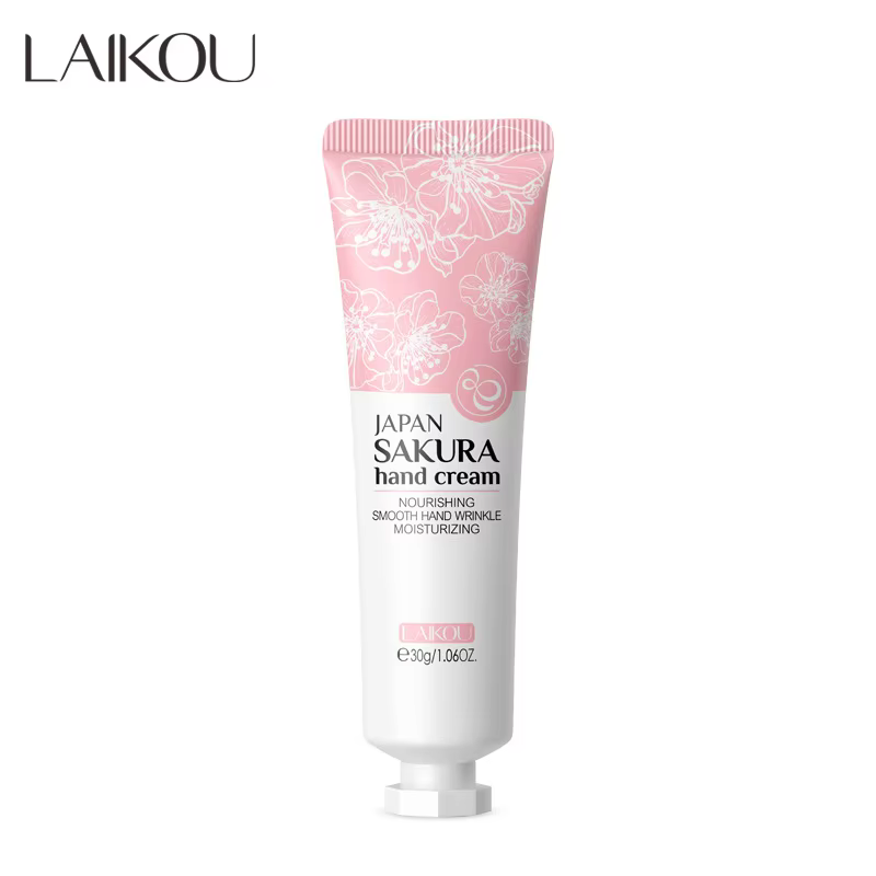 LAIKOU Sakura crème pour les mains hydratante, nourrissante, lissante, éclaircissante, réparatrice, 