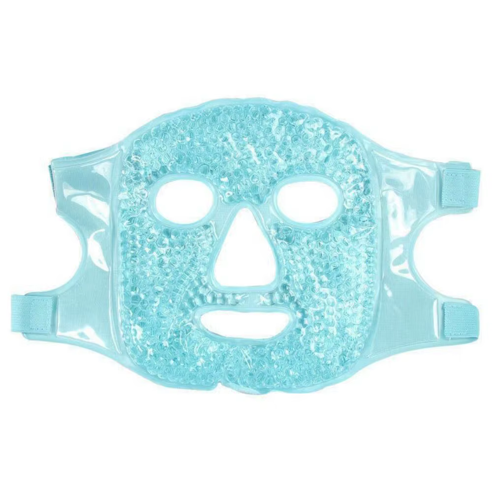 Masque Gel Glacé Anti-Fatigue pour les Yeux et le Visage, Compresse Réutilisable de Perles de Gel, P