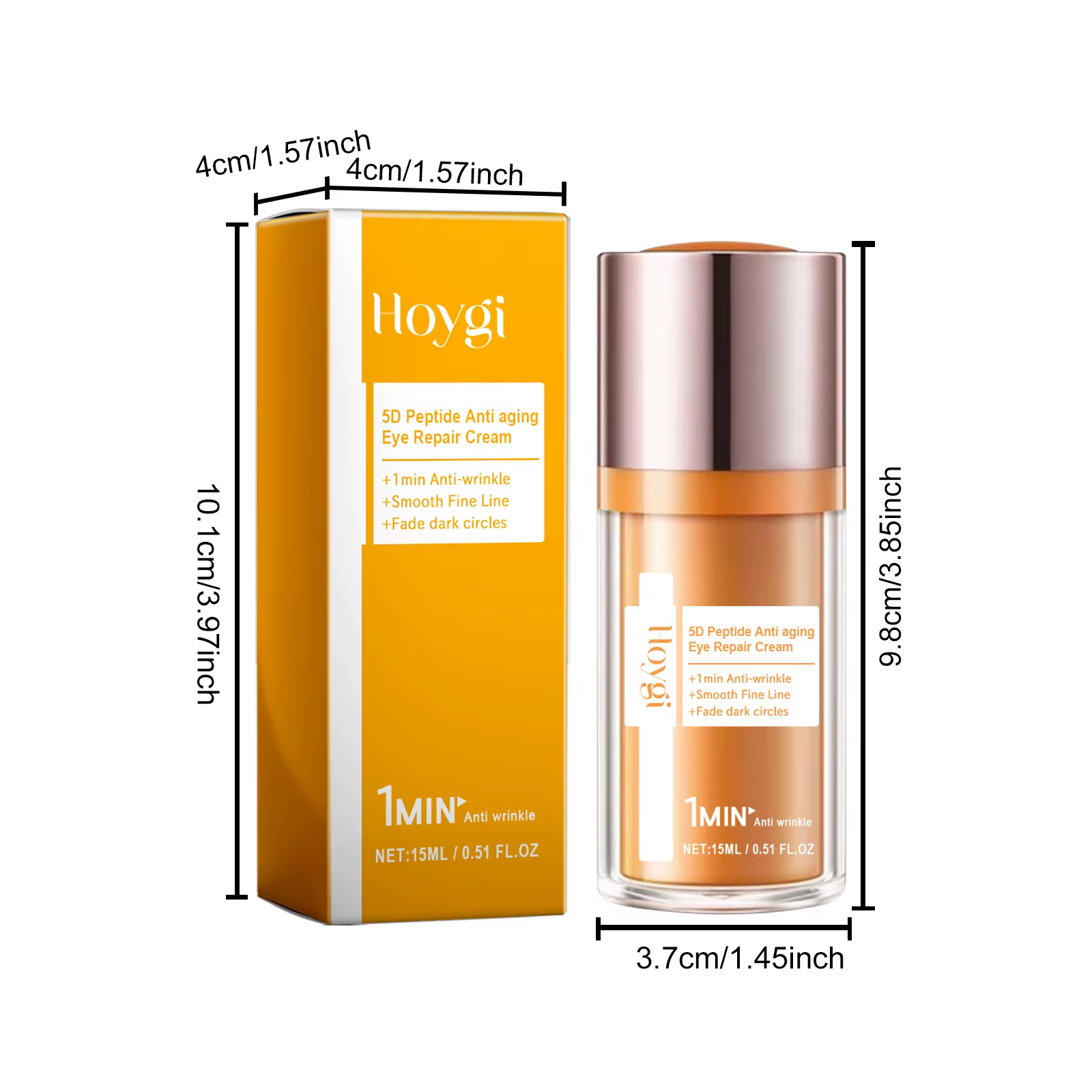 Crème Anti-rides pour les yeux, Peptide 5D, raffermissante, élimine les cernes, réduit les ridules, 