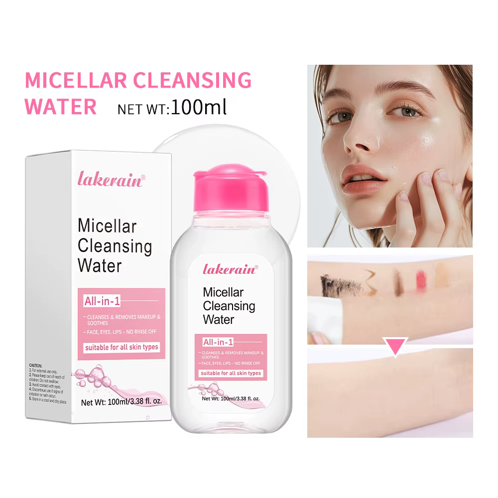 Démaquillant micellaire nettoyant doux à l'eau pour le visage et les yeux, élimine efficacement le M