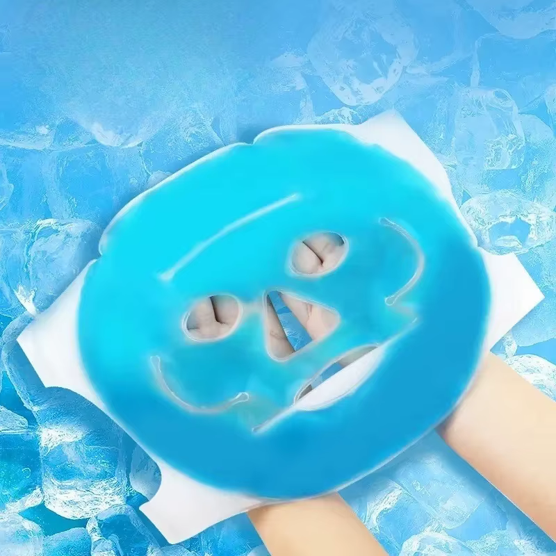 Masque facial réutilisable en gel chaud et froid pour la thérapie par le froid, masque pour les yeux