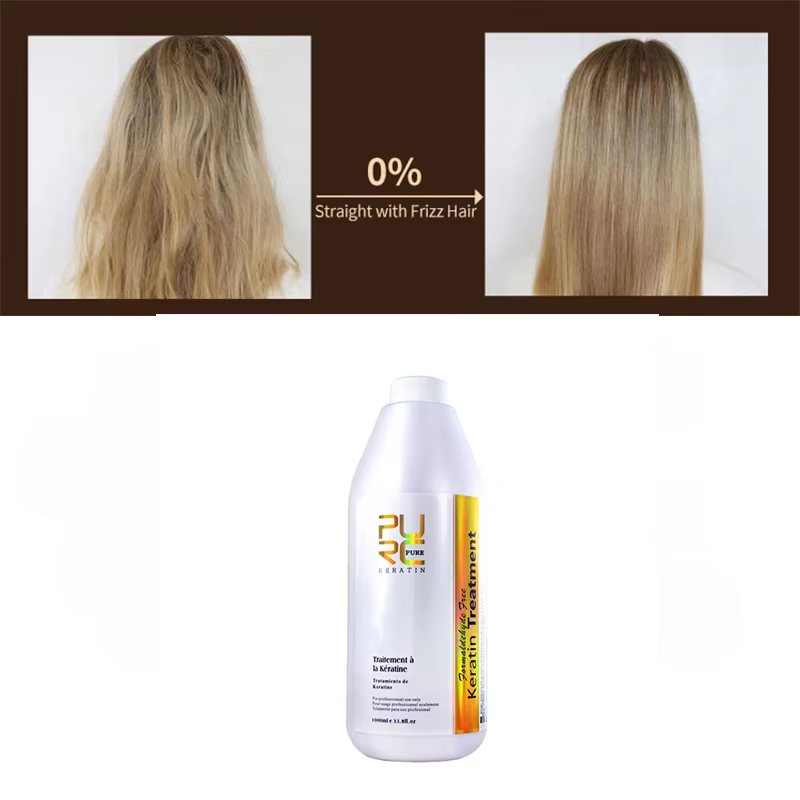 PURC traitement capillaire à la kératine brésilienne lissage lissant pour traitement des cheveux bou