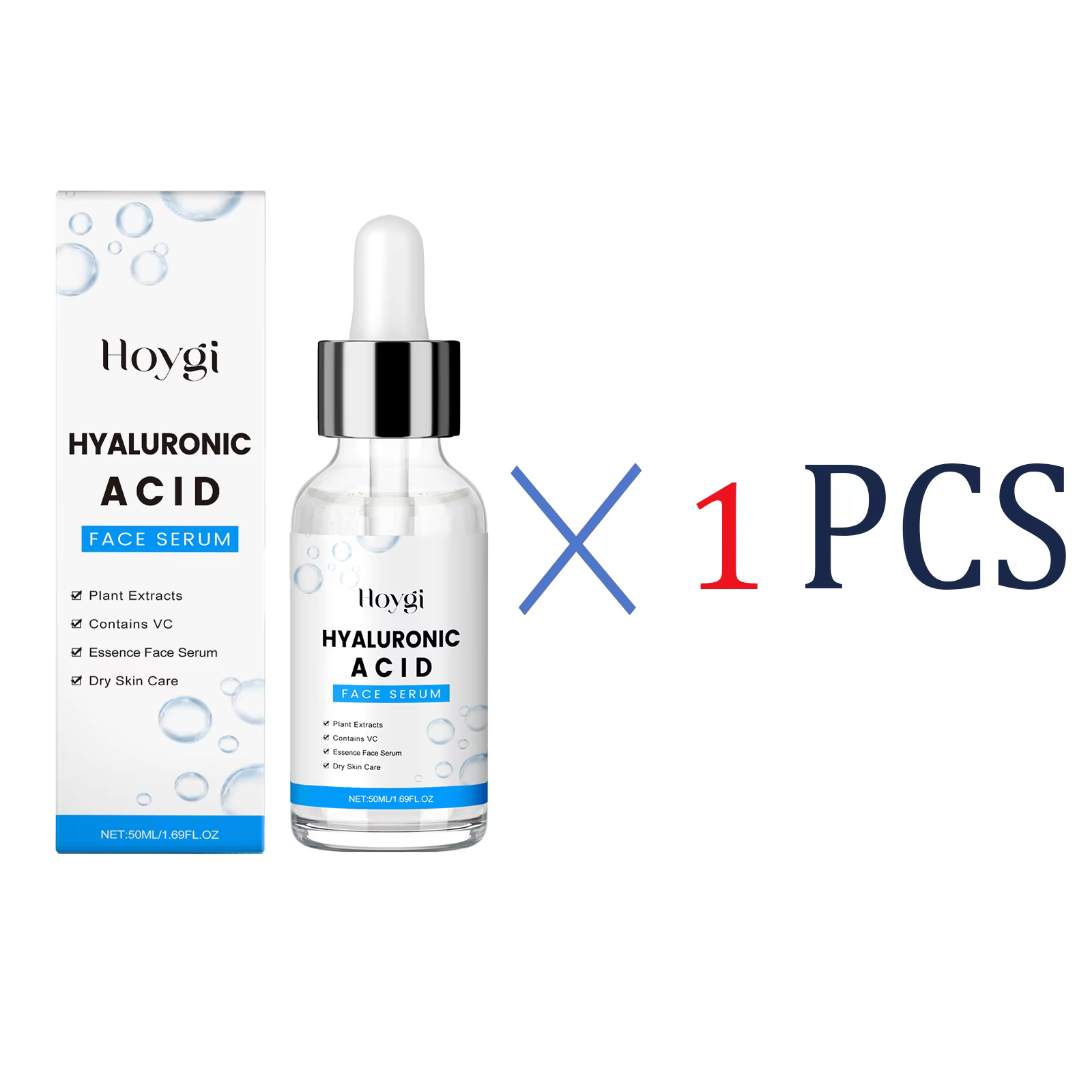 Sérum à l'acide hyaluronique 50ml, Anti-âge, pour le visage, avec Centella Asiatica, hydratation en 
