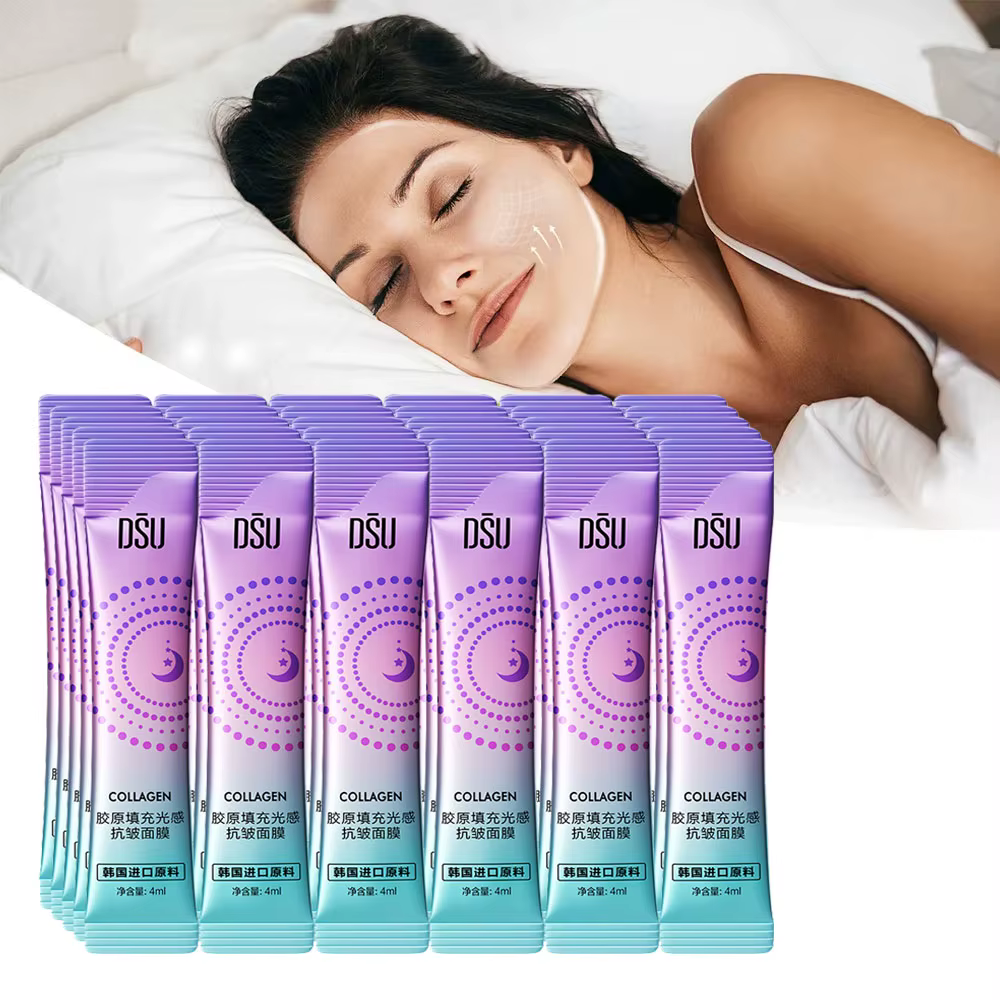 30 pièces Anti-rides masques pour le visage de sommeil hydratant raffermissant masques de collagène