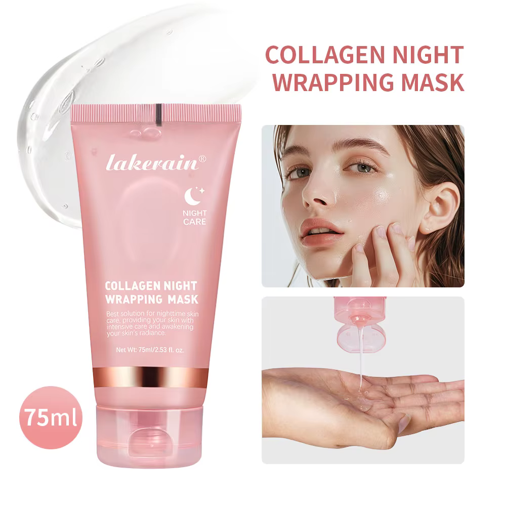 Masque facial en collagène coréen, masque de nuit réparateur, hydratant, éclaircissant, rajeunissant