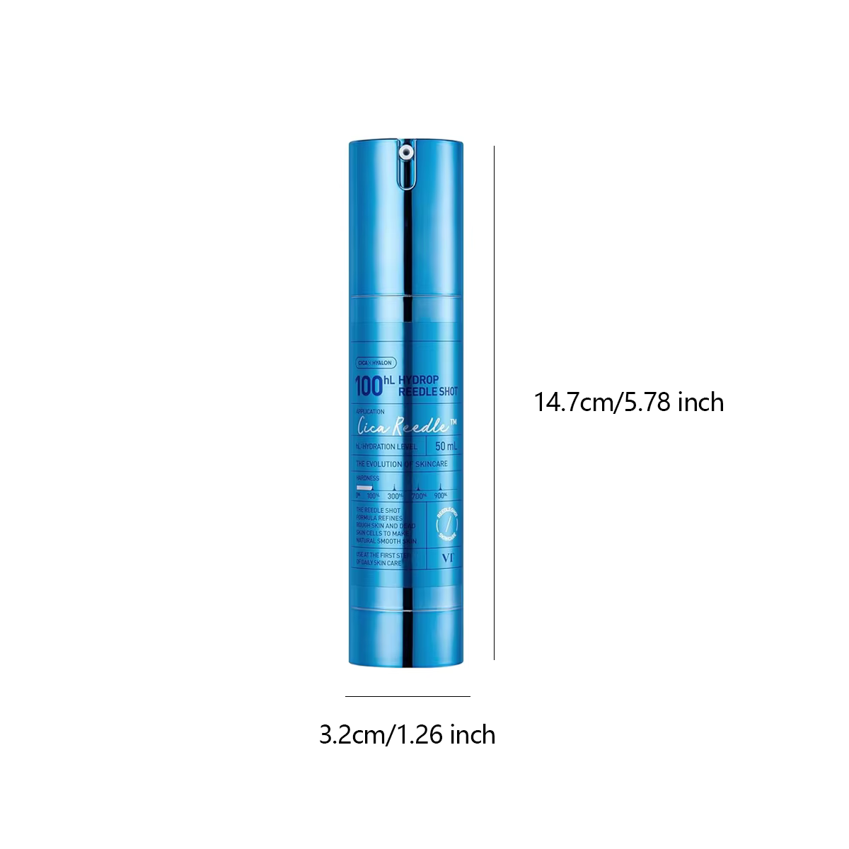 VT COSMETICS Hydrop Reedle Shot 100hL, translucide et hydratant, affinant les pores, améliorant l'éc