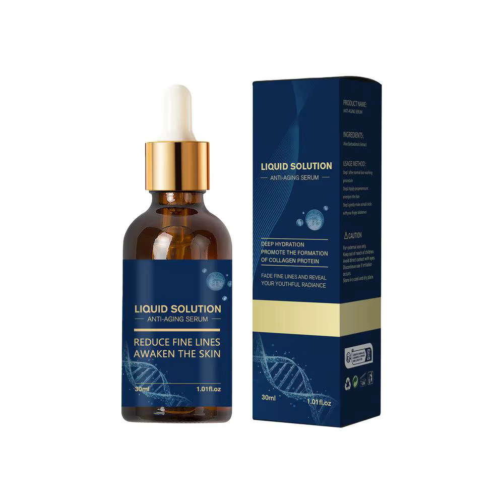 Solution de lifting du visage 30ml, Solution hydratante éclaircissante, rafraîchissante, Non grasse,
