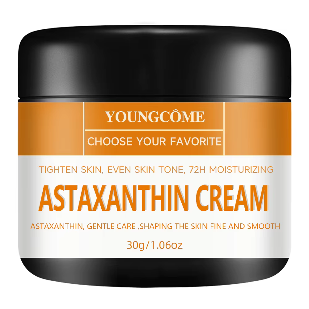 30/60g Crème Visage Astaxanthine - Soin Doux pour Peaux Lises, Hydratation et Soin Visage Du Complex