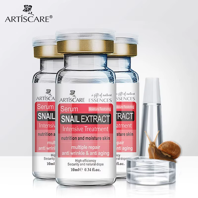 ARTISCARE Essence d'escargot 3 pièces pour sérum visage hydratant et nourrissant crème de soin de la