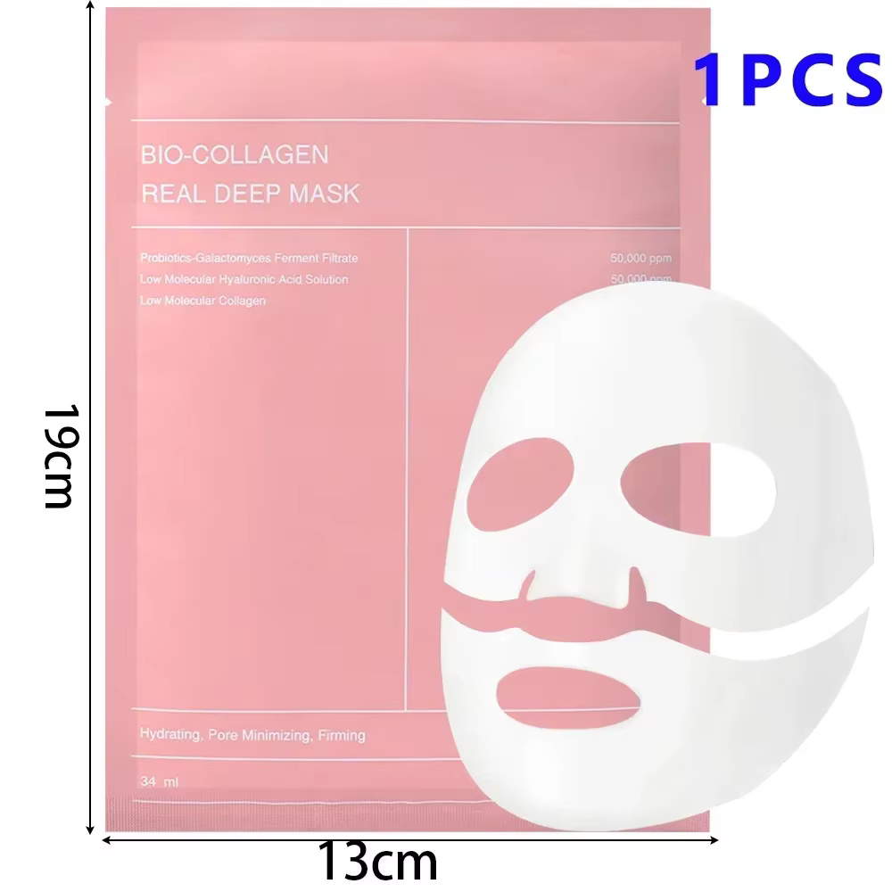 3 pièces masque Facial au collagène fendu jetable masques faciaux hydratants en profondeur hydratant